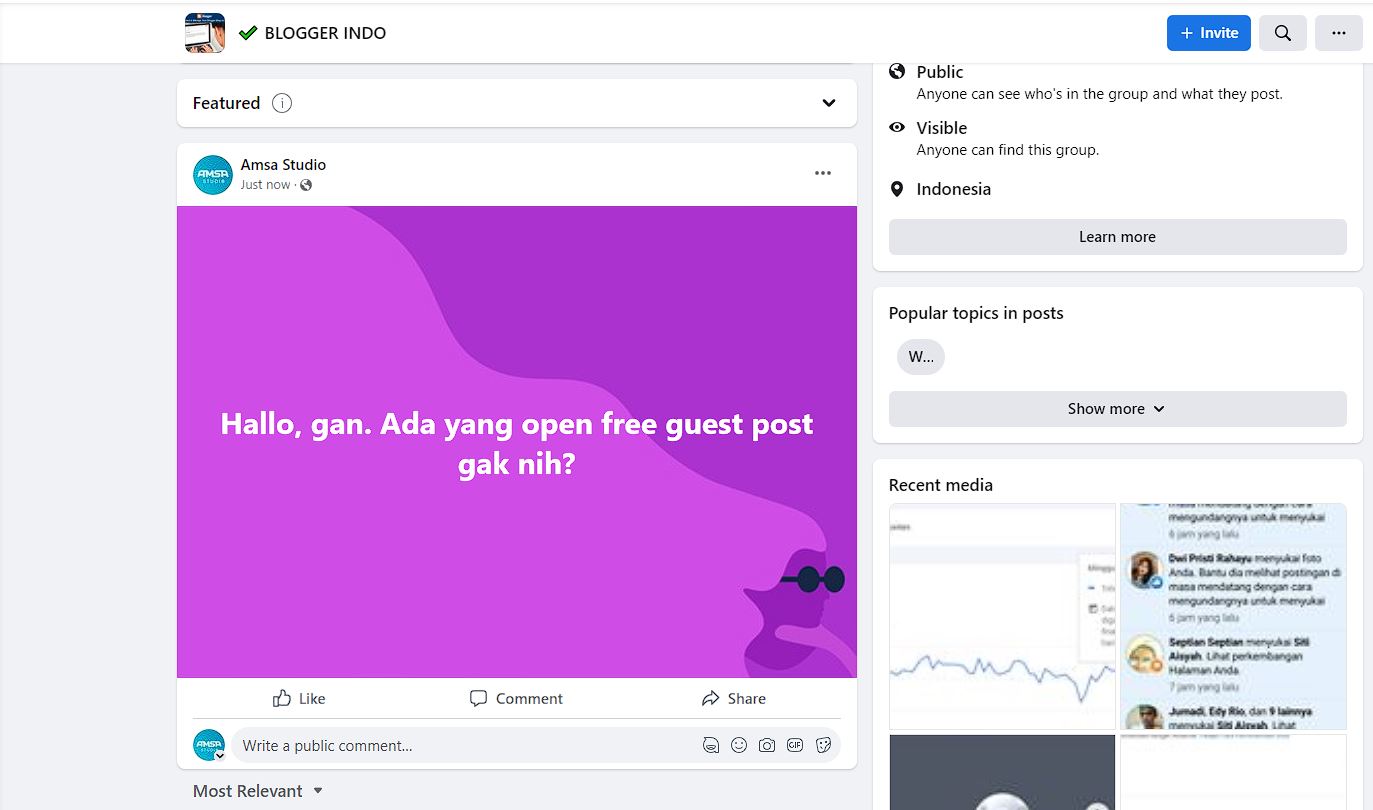 FB Blogger Indonesia